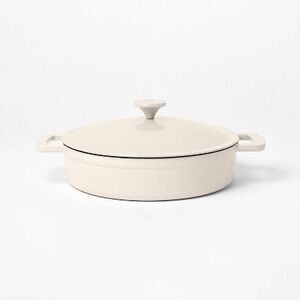 Figmint - 3.5qt Enamel Braiser Cream - Figmint Cream